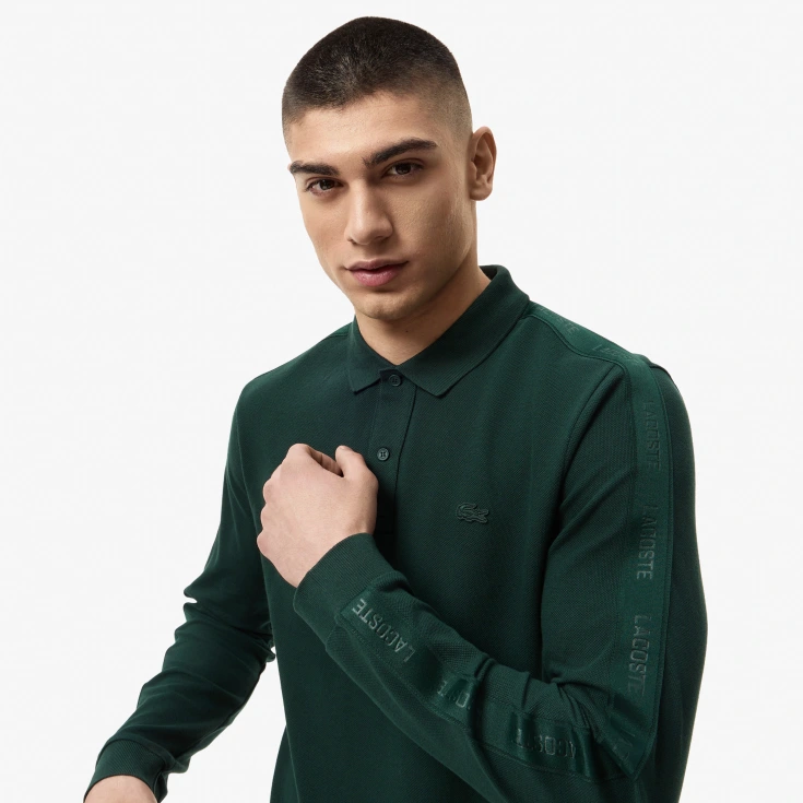 Мужская хлопковая рубашка-поло Lacoste Мужская хлопковая рубашка-поло Lacoste