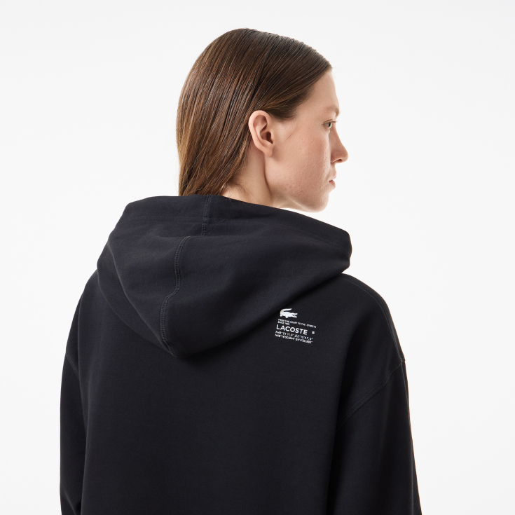 Женская толстовка Lacoste Loose Fit с капюшоном Женская толстовка Lacoste Loose Fit с капюшоном