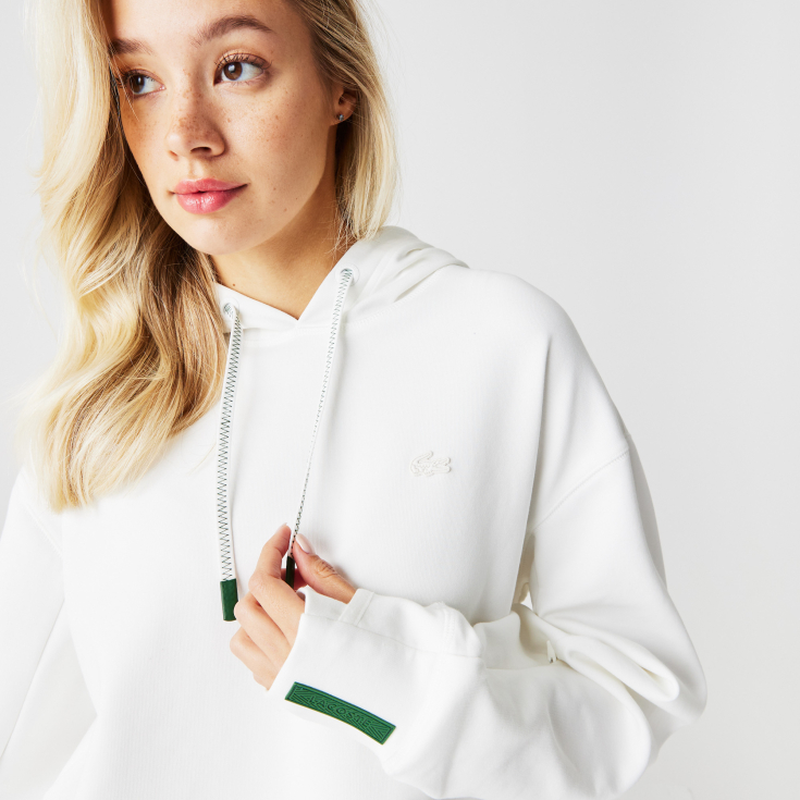 Женская толстовка Lacoste Loose Fit с капюшоном Женская толстовка Lacoste Loose Fit с капюшоном