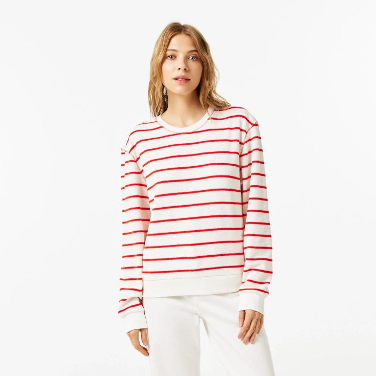 Женская толстовка Lacoste с круглым воротом Женская толстовка Lacoste с круглым воротом