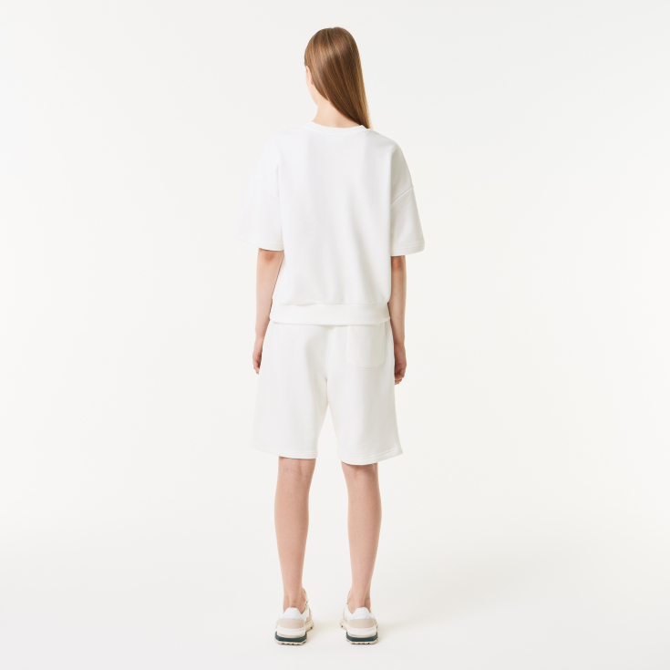 Женская толстовка Lacoste Loose Fit с коротким рукавом Женская толстовка Lacoste Loose Fit с коротким рукавом