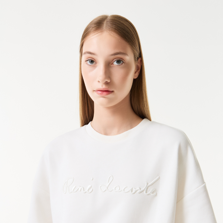 Женская толстовка Lacoste Loose Fit с коротким рукавом Женская толстовка Lacoste Loose Fit с коротким рукавом