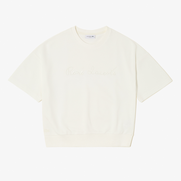 Женская толстовка Lacoste Loose Fit с коротким рукавом Женская толстовка Lacoste Loose Fit с коротким рукавом