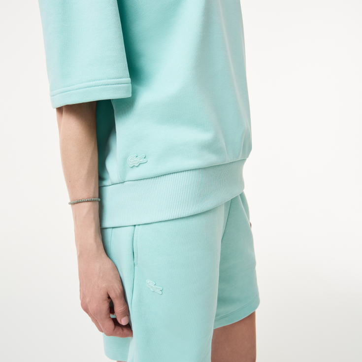 Женская толстовка Lacoste Loose Fit с коротким рукавом Женская толстовка Lacoste Loose Fit с коротким рукавом