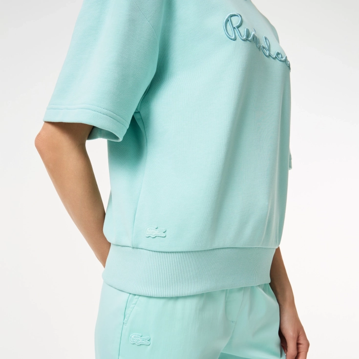 Женская толстовка Lacoste Loose Fit с коротким рукавом Женская толстовка Lacoste Loose Fit с коротким рукавом