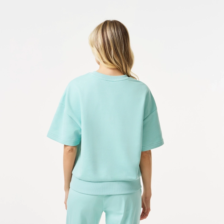 Женская толстовка Lacoste Loose Fit с коротким рукавом Женская толстовка Lacoste Loose Fit с коротким рукавом