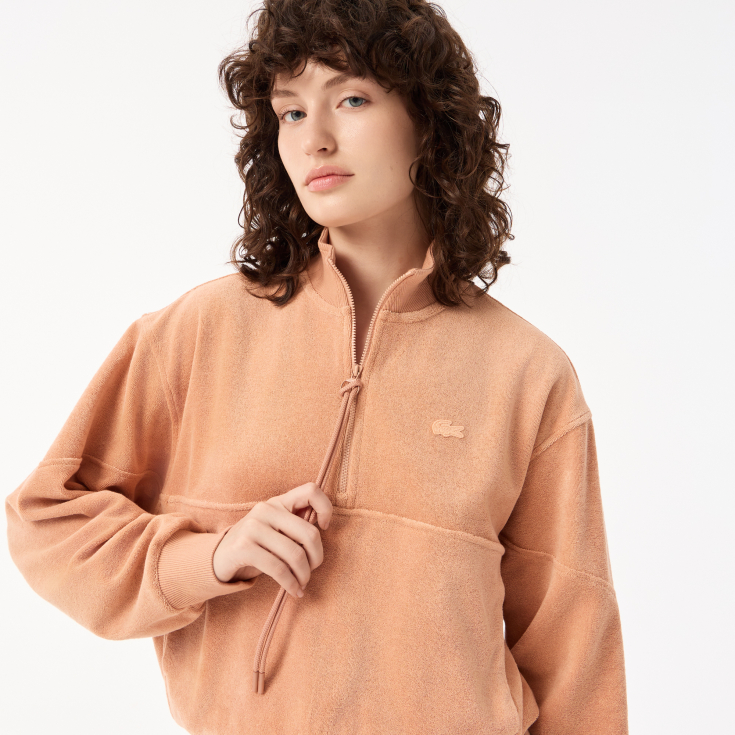 Женская толстовка Lacoste без капюшона Женская толстовка Lacoste без капюшона