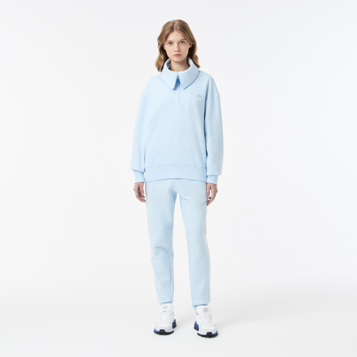 Женская хлопковая толстовка Lacoste с высоким воротом Женская хлопковая толстовка Lacoste с высоким воротом