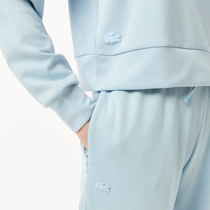 Женская короткая толстовка Lacoste с капюшоном Женская короткая толстовка Lacoste с капюшоном