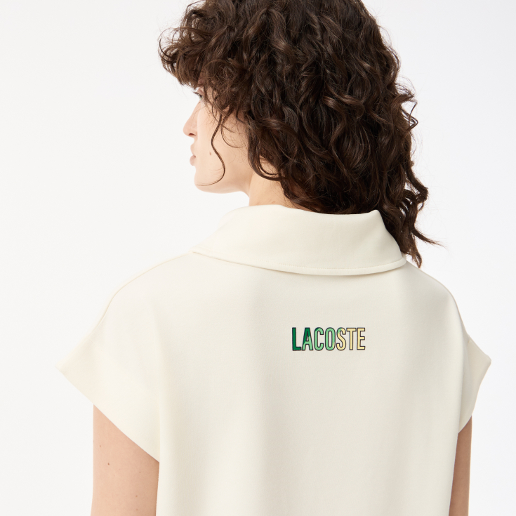 Женская толстовка Lacoste с высоким воротом на молнии без рукавов Женская толстовка Lacoste с высоким воротом на молнии без рукавов