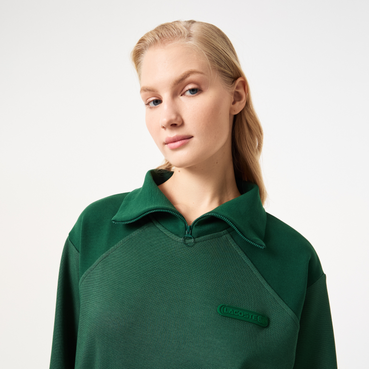 Женская толстовка Lacoste Regular Fit на молнии Женская толстовка Lacoste Regular Fit на молнии