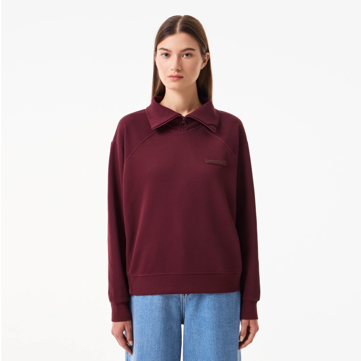 Женская толстовка Lacoste Regular Fit на молнии Женская толстовка Lacoste Regular Fit на молнии