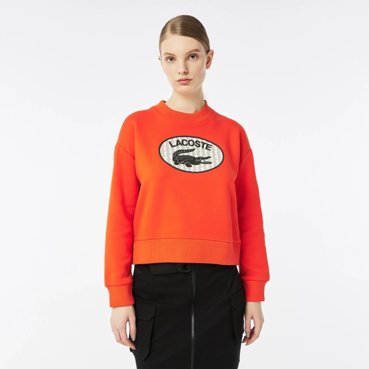 Женская толстовка Lacoste из смеси хлопка Женская толстовка Lacoste из смеси хлопка