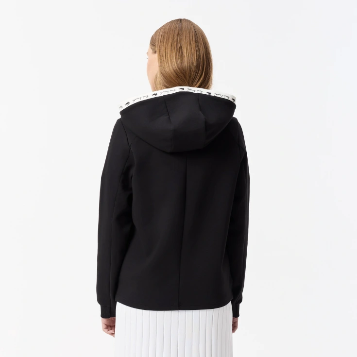 Женская хлопковая толстовка Lacoste с капюшоном Женская хлопковая толстовка Lacoste с капюшоном