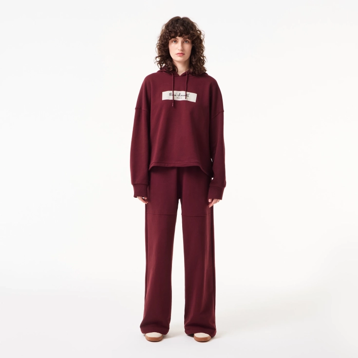 Женская хлопковая толстовка Lacoste с капюшоном Женская хлопковая толстовка Lacoste с капюшоном