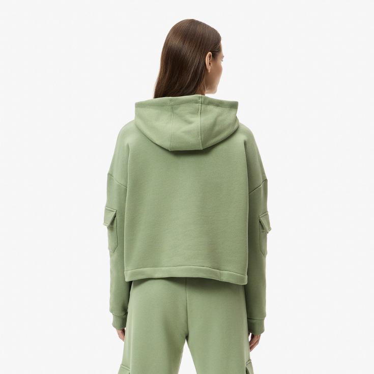 Женский хлопковый свитшот Lacoste Женский хлопковый свитшот Lacoste