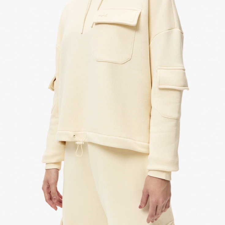 Женский хлопковый свитшот Lacoste Женский хлопковый свитшот Lacoste