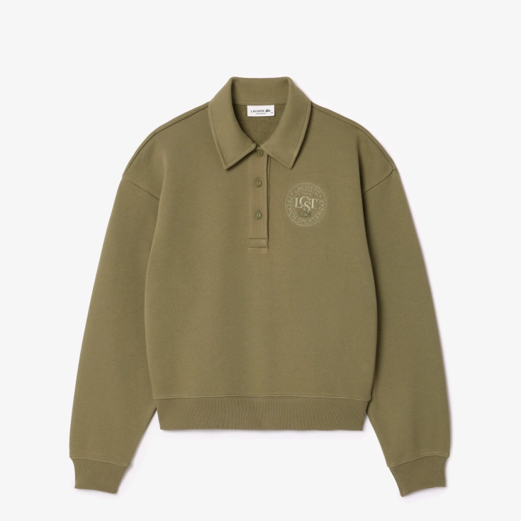 Женская флисовая толстовка-поло Lacoste Женская флисовая толстовка-поло Lacoste