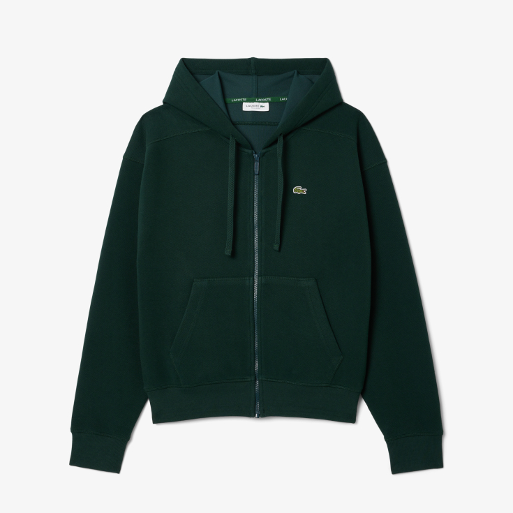 Женская толстовка Lacoste с капюшоном на молнии Женская толстовка Lacoste с капюшоном на молнии