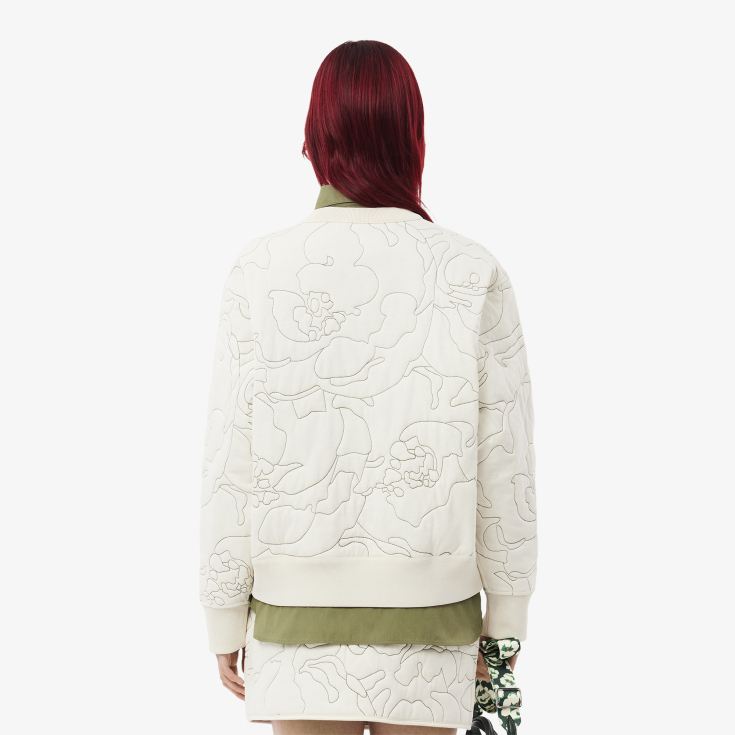 Женская двусторонняя толстовка Lacoste с вышивкой Женская двусторонняя толстовка Lacoste с вышивкой