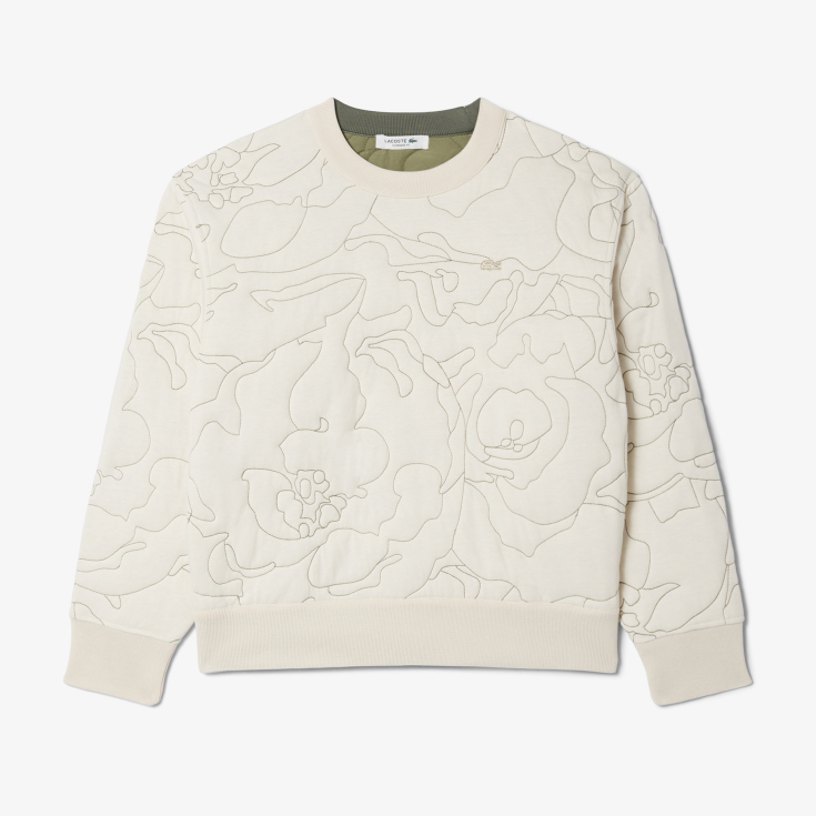 Женская двусторонняя толстовка Lacoste с вышивкой Женская двусторонняя толстовка Lacoste с вышивкой