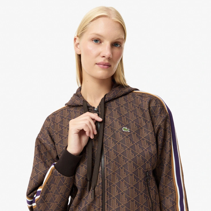 Женская жаккардовая толстовка Lacoste Женская жаккардовая толстовка Lacoste