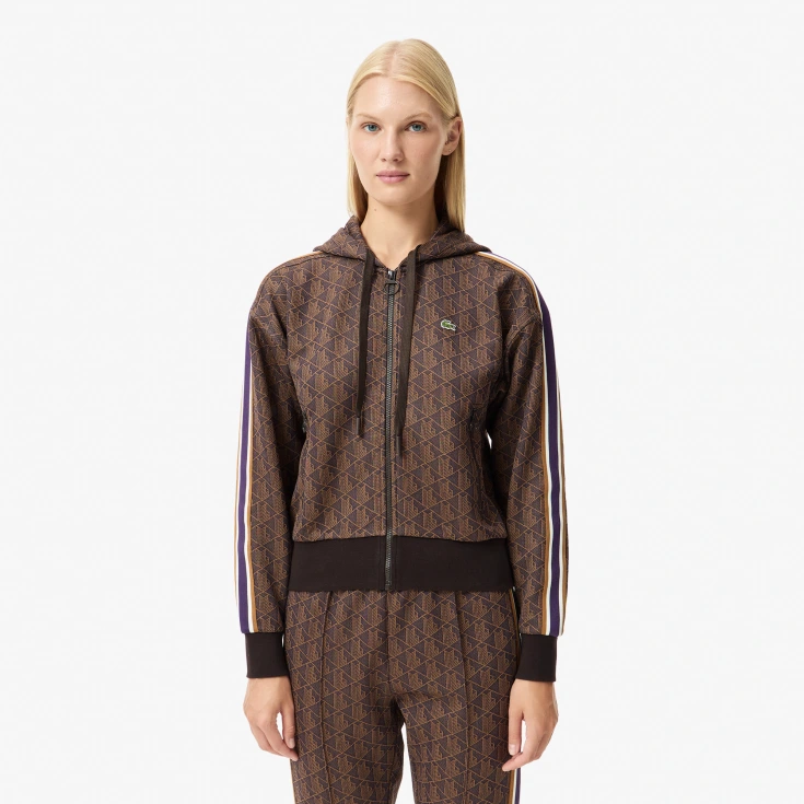 Женская жаккардовая толстовка Lacoste Женская жаккардовая толстовка Lacoste