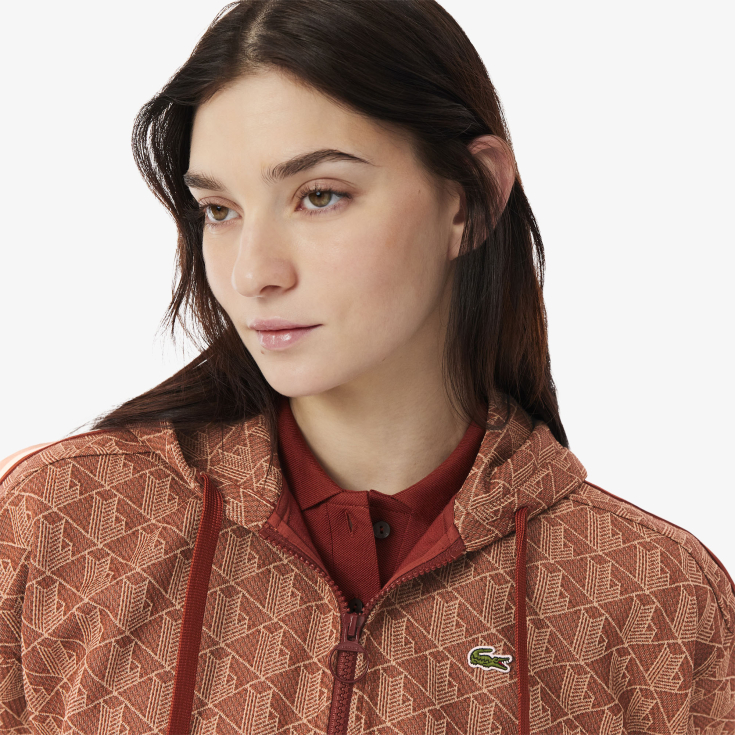 Женская жаккардовая толстовка Lacoste Женская жаккардовая толстовка Lacoste