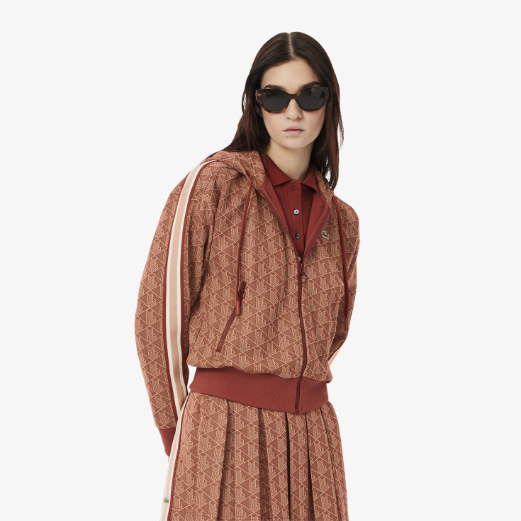 Женская жаккардовая толстовка Lacoste Женская жаккардовая толстовка Lacoste