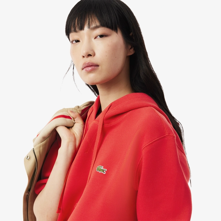 Женская толстовка Lacoste с капюшоном Женская толстовка Lacoste с капюшоном