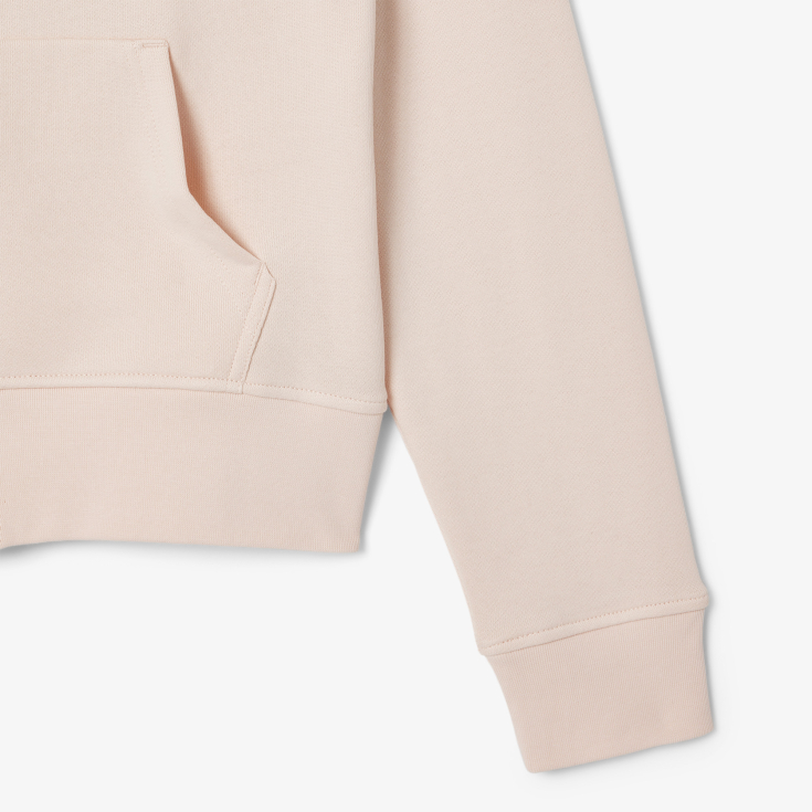 Женская флисовая толстовка Lacoste с капюшоном на молнии Женская флисовая толстовка Lacoste с капюшоном на молнии