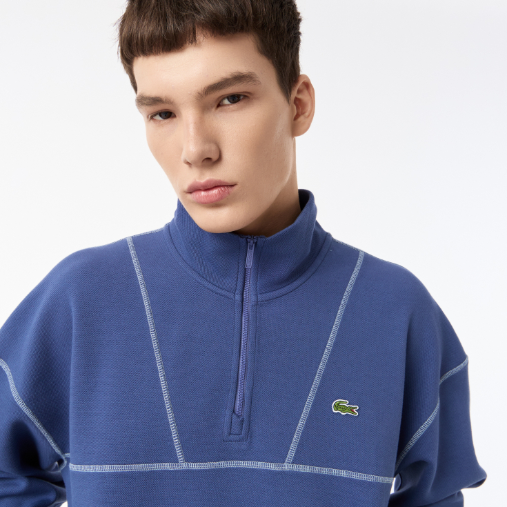 Мужская толстовка Lacoste из смеси эластичного органического хлопка Мужская толстовка Lacoste из смеси эластичного органического хлопка