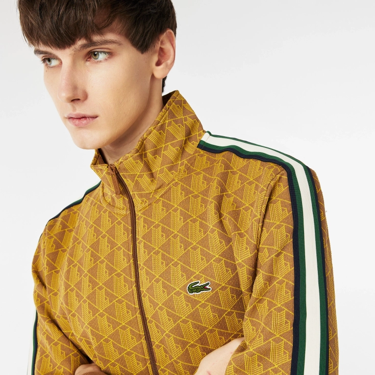 Мужская жаккардовая толстовка Lacoste PARIS с монограммой Мужская жаккардовая толстовка Lacoste PARIS с монограммой
