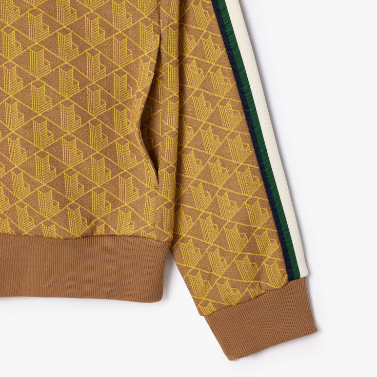 Мужская жаккардовая толстовка Lacoste PARIS с монограммой Мужская жаккардовая толстовка Lacoste PARIS с монограммой