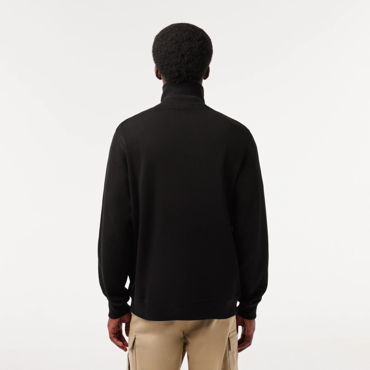 Мужская толстовка Lacoste на молнии с высоким воротом Мужская толстовка Lacoste на молнии с высоким воротом