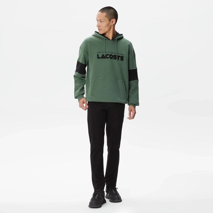 Мужская толстовка - худи Lacoste из хлопка Мужская толстовка - худи Lacoste из хлопка