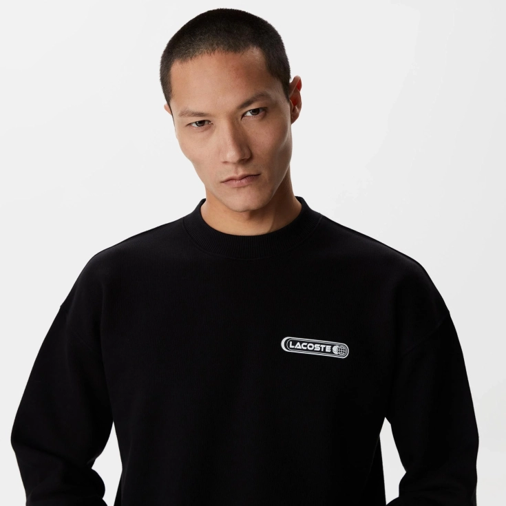 Мужской хлопковый свитшот Lacoste Regular Fit Мужской хлопковый свитшот Lacoste Regular Fit