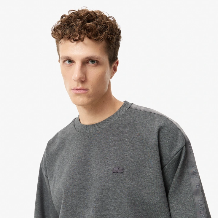 Мужской хлопковый свитшот Lacoste RELAXED FIT Мужской хлопковый свитшот Lacoste RELAXED FIT