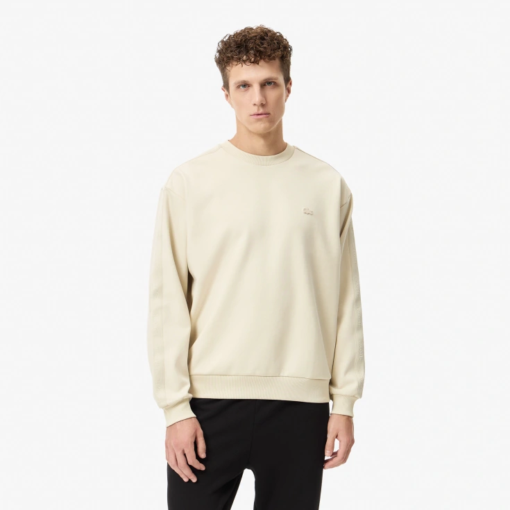 Мужской хлопковый свитшот Lacoste RELAXED FIT Мужской хлопковый свитшот Lacoste RELAXED FIT