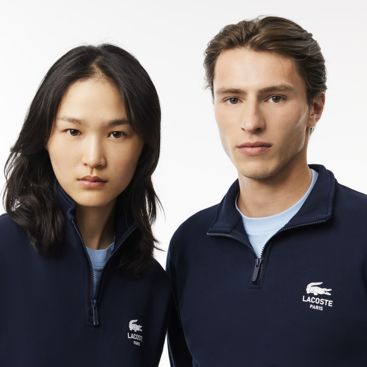 Свитшот Lacoste Unisex с застежкой-молнией с высоким воротом Свитшот Lacoste Unisex с застежкой-молнией с высоким воротом