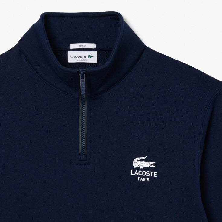 Свитшот Lacoste Unisex с застежкой-молнией с высоким воротом Свитшот Lacoste Unisex с застежкой-молнией с высоким воротом