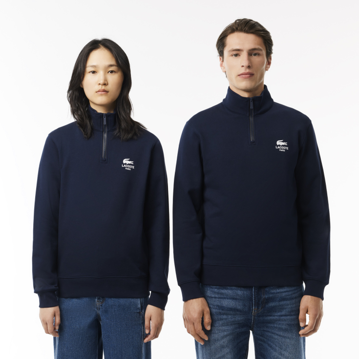 Свитшот Lacoste Unisex с застежкой-молнией с высоким воротом Свитшот Lacoste Unisex с застежкой-молнией с высоким воротом