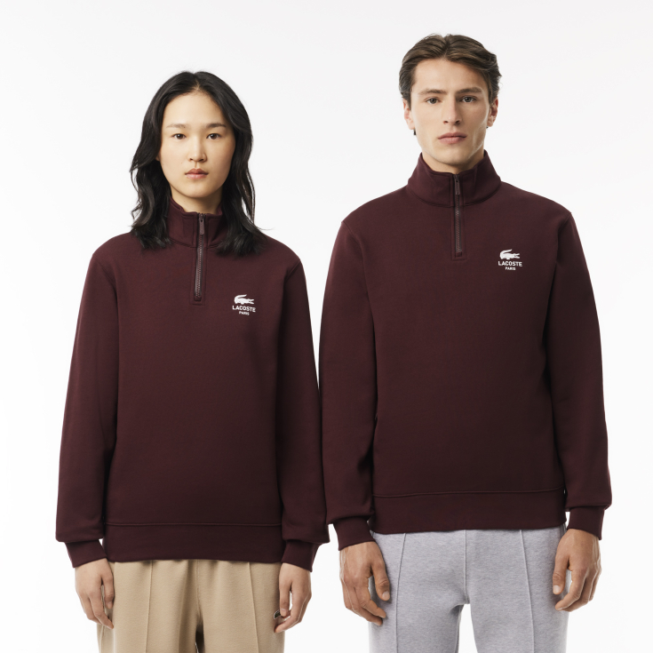 Свитшот Lacoste Unisex с застежкой-молнией с высоким воротом Свитшот Lacoste Unisex с застежкой-молнией с высоким воротом