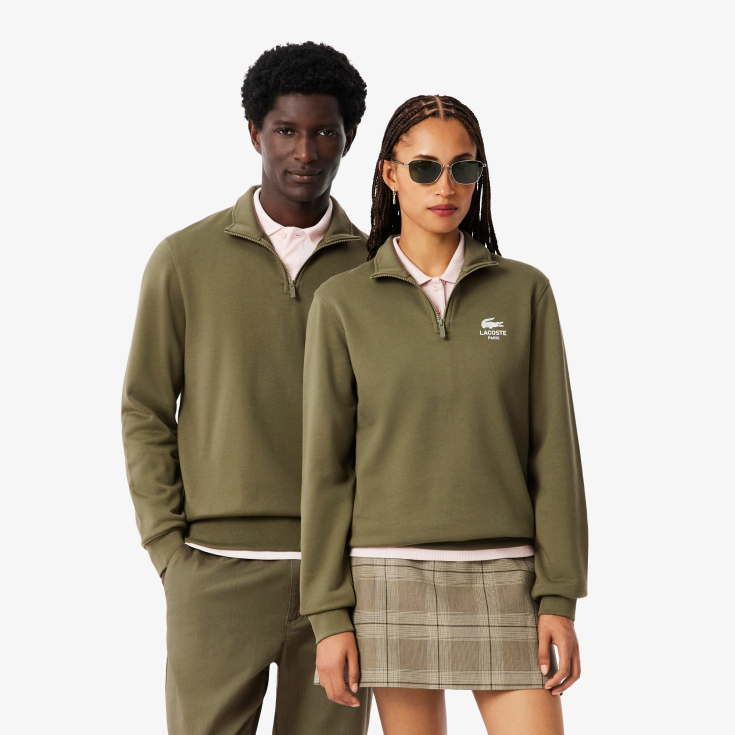 Свитшот Lacoste Unisex с застежкой-молнией с высоким воротом Свитшот Lacoste Unisex с застежкой-молнией с высоким воротом