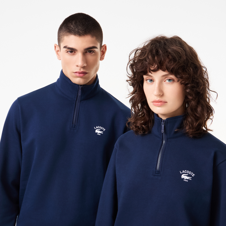 Свитшот Lacoste Unisex с застежкой-молнией с высоким воротом Свитшот Lacoste Unisex с застежкой-молнией с высоким воротом