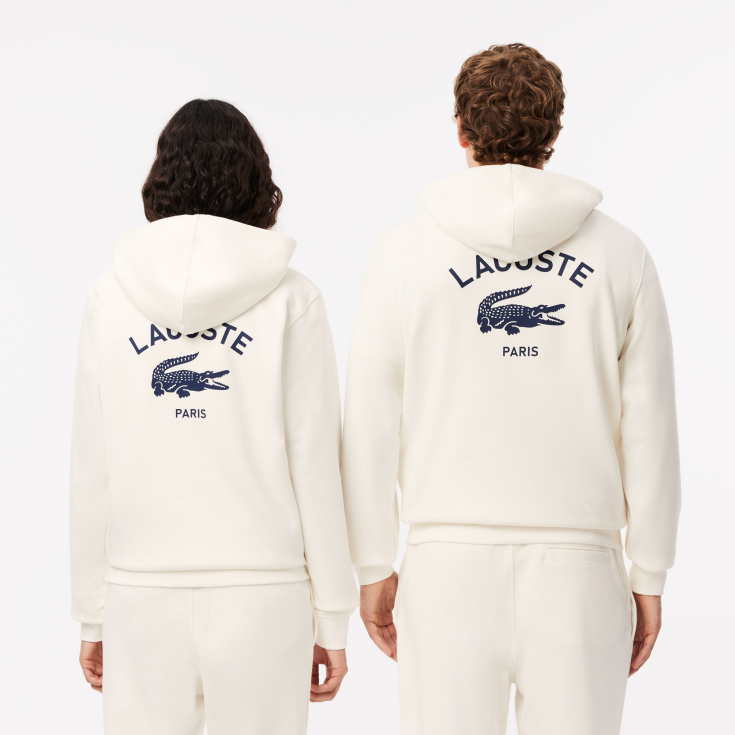 Хлопковая толстовка Lacoste Unisex с капюшоном Хлопковая толстовка Lacoste Unisex с капюшоном