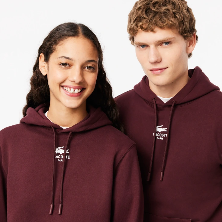Хлопковая толстовка Lacoste Unisex с капюшоном Хлопковая толстовка Lacoste Unisex с капюшоном