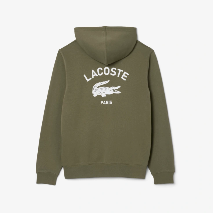 Хлопковая толстовка Lacoste Unisex с капюшоном Хлопковая толстовка Lacoste Unisex с капюшоном