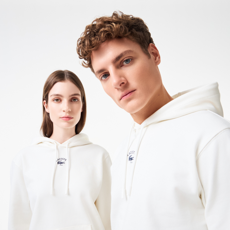 Хлопковая толстовка - худи Lacoste Unisex с капюшоном Хлопковая толстовка - худи Lacoste Unisex с капюшоном