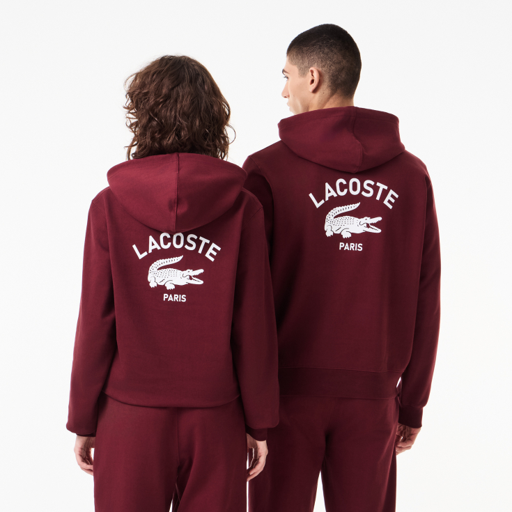 Хлопковая толстовка - худи Lacoste Unisex с капюшоном Хлопковая толстовка - худи Lacoste Unisex с капюшоном